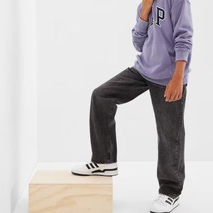 Black Wash GAP Teen 100% Organic Cotton '90s Loose Jeans with Washwell NWT